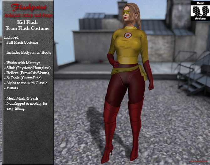 Second Life Marketplace - Team Flash - Kid Flash